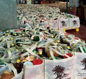 A sea of 850 Passover packages