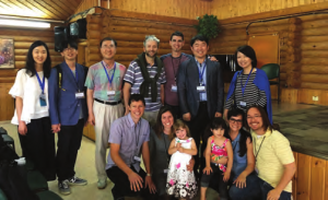 With Revive Israel staff members at Yad Hashmona